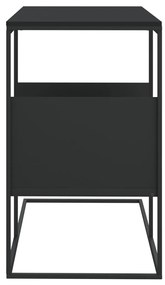 Masa laterala, negru, 55x36x59,5 cm, lemn compozit 1, Negru, 55 x 36 x 59.5 cm, Fara roti