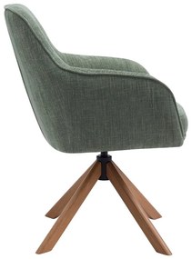 Set de scaune de sufragerie verde 2 buc. tapițat Avola – Unique Furniture