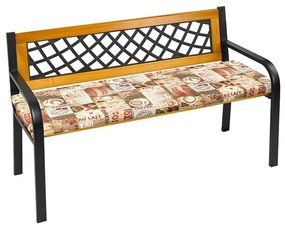 Bellatex Șezlong pentru bancă, neted, cafea