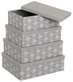 Cutii de depozitare 15 buc. din carton cu capac Route – Casa Selección