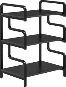 Homcom Rafturi Depozitare – 3 Niveluri, Metal Stil Industrial | Aosom Romania