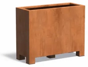 Vas de plante Corten - 100 x 40 x 80 cm