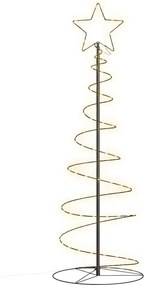 vidaXL Pom de Crăciun LED 100 LED-uri Alb Cald 150 cm