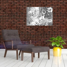 Tablou pe sticlă - Grădină romantică (70x50 cm)