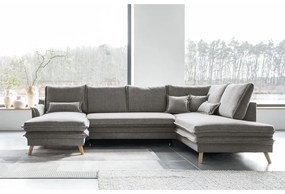 Colțar gri extensibil (cu colț pe partea dreaptă/în formă de "U") Charming Charlie – Miuform