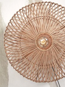 Aplica de perete eco din ratan Zanzibar flat 40cm S, nat
