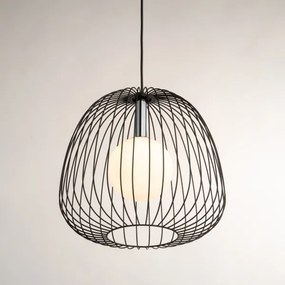 Lustră pe cablu BELL 1xG9/12W/230V d. 33 cm negru/crom lucios