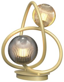 Lampă LED de masă METZ Wofi 8015-204 2xG9/3,5W/230V auriu/gri