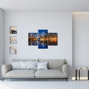 Tablou cu Manhattan noaptea (90x60 cm)