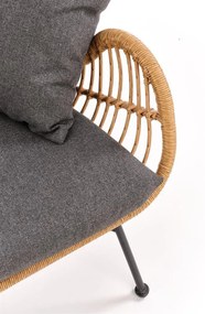 Fotoliu Ikaro XL ratan - H96 cm