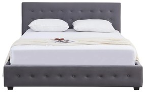 Pat matrimonial 180 cm Marcaje (gri) (cu somieră) (cu sp. depozitare). 1116418