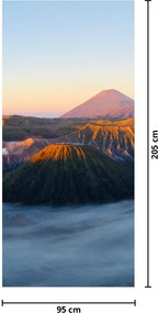 Fototapet pentru ușă - Munții Bromo din Indonezia (95x205cm)