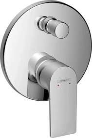 Baterie cada - dus incastrata Hansgrohe Rebris E crom lucios