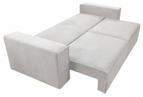 Canapea extensibilă RONDA, 3 locuri, cu spațiu de depozitare, bej