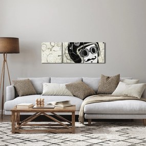 Tablou - Concurent (cu ceas) (90x30 cm)