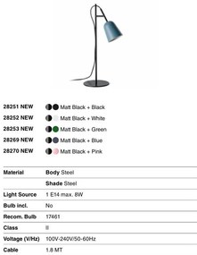 Veioza, Lampa de podea design modern Studio albastru