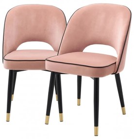 Set de 2 scaune design elegant Cliff, nude 113784 HZ