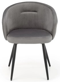 Scaun de masa Catifea Gri, LANGS 430