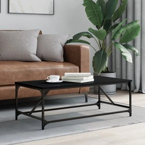 vidaXL Măsuță de cafea, negru, 100x50x35 cm, lemn prelucrat