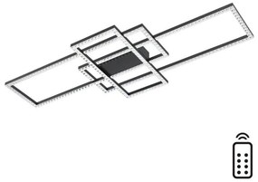 Plafonieră LED Zuma Line MX7907-3B-3BT ERVI LED/52W/230V 3000-6000K negru