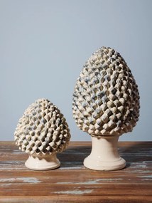 Decoratiune de masa in forma de anghinare, din ceramica, H40cm ,Artisanal