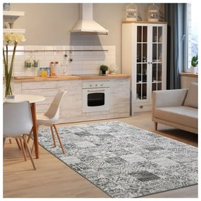 Covor Beenom cu model mandale gri-alb 1013-122 Selectează mărime: 100 X 200