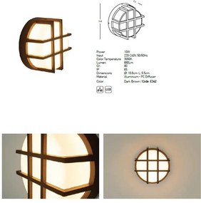 Aplica de exterior LED design decorativ IP65 Neves