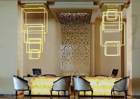 Lustra LED XXL design modern casa scarii Opera XL neagra ZZ AZ3139