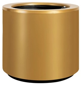 Ghiveci cilindric cu auto-irrigare KAVA, diferente variante - Hobby Flower Dimensiuni: Ø50 x 40, Culoare: auriu