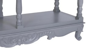 Consola, gri, din lemn de paulownia, Auria