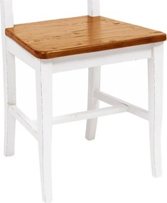 Scaun, L45 43 H92 cm, cu sezut din lemn masiv