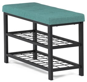 Raft pentru pantofi cu 2 rafturi, verde