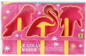 Formă pentru înghețată EH Tropical Animals, mix deculori