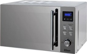 Cuptor cu microunde digital Zilan ZLN1238, Putere 700W, Capacitate 20L, Functie de dezghetare, Panou din inox, Afisaj digital