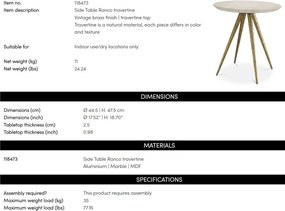 Masuta auxiliara design LUX realizate manual Ranco