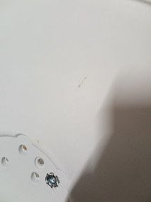 Reducere Scaun alb-negru BALI MARK cu picioare negre II. calitate.