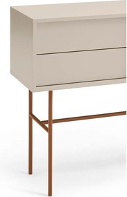 Masă consolă cărămizie-bej 35x110 cm Nube – Teulat