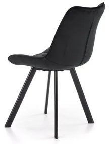 Scaun de dining COMORO, 1 buc., negru