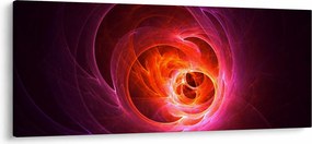 Tabloul modern cu abstracțiune roz (120x50 cm)
