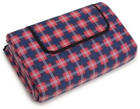 Pătură de picnic de calitate albastru-roșu