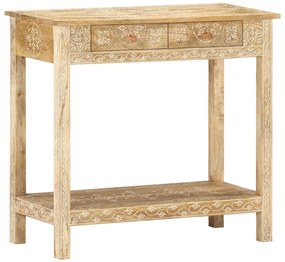 vidaXL Masă consolă, 80 x 35 x 74 cm, lemn masiv de mango