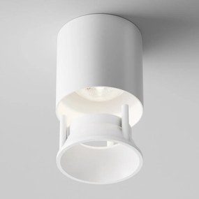 Spot LED aplicat, plafoniera dimabil design tehnic Alfa alb 7cm, 4000K