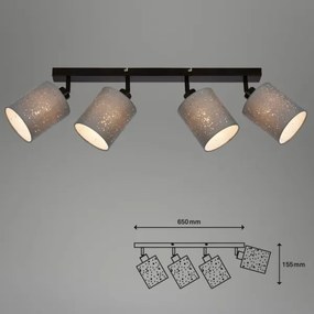 Spot Briloner 2078-044 SPOTLIGHT 4xE27/25W/230V gri