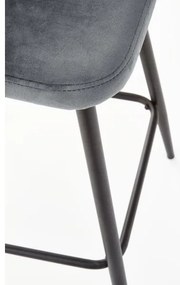 Scaun de bar 89x49 cm gri/negru