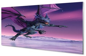 Tablouri acrilice Dragon cer colorat