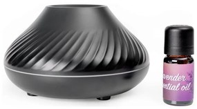 Difuzor LED RGB de arome cu funcție de imitare a flăcărilor LED/6,5W/5V 130ml negru