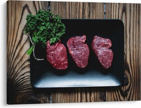 Tablou cu carne pe farfurie (70x50 cm)