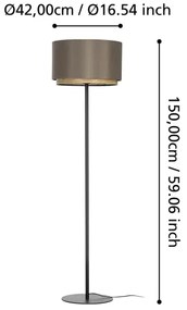 Lampadar Eglo 390124 MARCHENA 1xE27/40W/230V maro