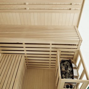 Tradičná saunová kabína / fínska sauna Espoo200 Premium - 200 x 200 cm 8 kW