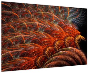 Tablou - Pene de imitație abstractă (90x60 cm)